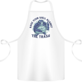 Offensive Turtle Climate Change Environment Cotton Apron 100% Organic White