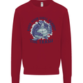 Offensive Turtle Climate Change Environment Kids Sweatshirt Jumper Red