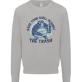 Offensive Turtle Climate Change Environment Kids Sweatshirt Jumper Sports Grey