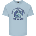 Offensive Turtle Climate Change Environment Kids T-Shirt Childrens Light Blue