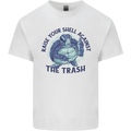 Offensive Turtle Climate Change Environment Kids T-Shirt Childrens White