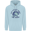 Offensive Turtle Climate Change Environment Mens 80% Cotton Hoodie Light Blue