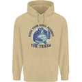 Offensive Turtle Climate Change Environment Mens 80% Cotton Hoodie Sand