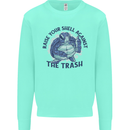 Offensive Turtle Climate Change Environment Mens Sweatshirt Jumper Peppermint