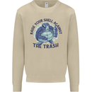 Offensive Turtle Climate Change Environment Mens Sweatshirt Jumper Sand