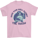 Offensive Turtle Climate Change Environment Mens T-Shirt 100% Cotton Light Pink