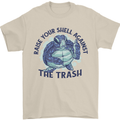 Offensive Turtle Climate Change Environment Mens T-Shirt 100% Cotton Sand