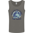 Offensive Turtle Climate Change Environment Mens Vest Tank Top Charcoal