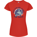 Offensive Turtle Climate Change Environment Womens Petite Cut T-Shirt Red