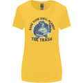 Offensive Turtle Climate Change Environment Womens Wider Cut T-Shirt Yellow