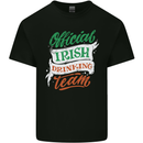 Official Irish Drinking Team Funny St Patricks Day Mens Cotton T-Shirt Tee Top Black