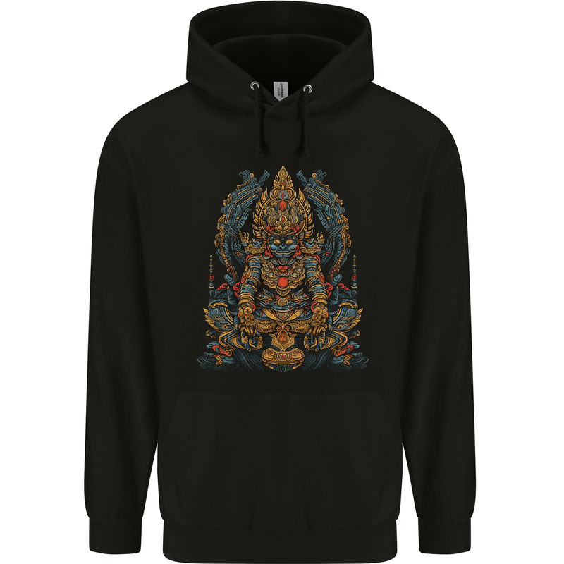 Ogoh Ogoh Demon Evil Spirits Mens 80% Cotton Hoodie Black