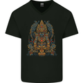 Ogoh Ogoh Demon Evil Spirits Mens V-Neck Cotton T-Shirt Black