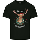 Oh Deer Its Christmas Funny Hunting Hunter Xmas Kids T-Shirt Childrens Black