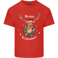 Oh Deer Its Christmas Funny Hunting Hunter Xmas Kids T-Shirt Childrens Red