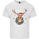 Oh Deer Its Christmas Funny Hunting Hunter Xmas Mens Cotton T-Shirt Tee Top White