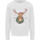 Oh Deer Its Christmas Funny Hunting Hunter Xmas Mens Sweatshirt Jumper White