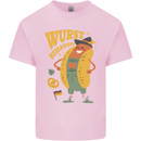 Oktoberfest Hotdog Wurst Behaved Kids T-Shirt Childrens Light Pink