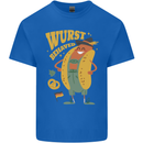 Oktoberfest Hotdog Wurst Behaved Kids T-Shirt Childrens Royal Blue