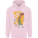 Oktoberfest Hotdog Wurst Behaved Mens 80% Cotton Hoodie Light Pink