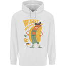 Oktoberfest Hotdog Wurst Behaved Mens 80% Cotton Hoodie White