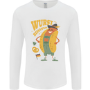 Oktoberfest Hotdog Wurst Behaved Mens Long Sleeve T-Shirt White