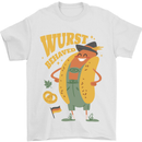 Oktoberfest Hotdog Wurst Behaved Mens T-Shirt 100% Cotton White