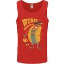 Oktoberfest Hotdog Wurst Behaved Mens Vest Tank Top Red