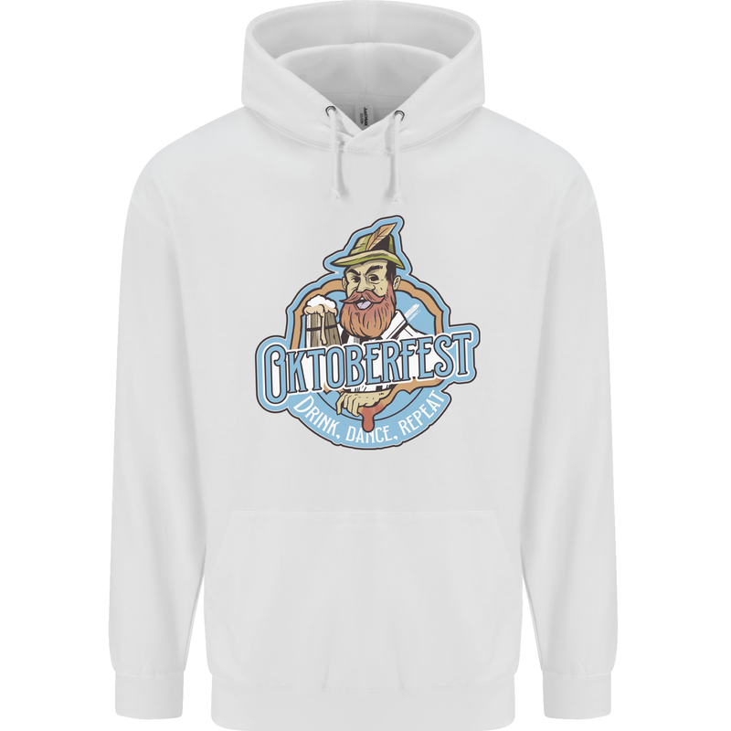 Oktoberfest Repeat Childrens Kids Hoodie White