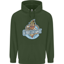 Oktoberfest Repeat Mens 80% Cotton Hoodie Forest Green