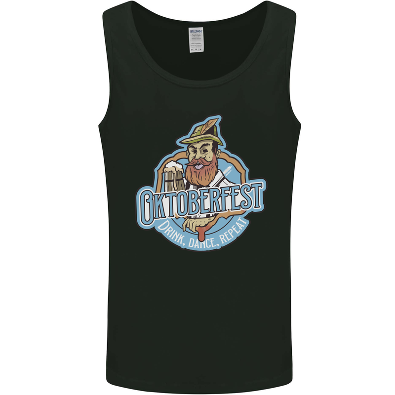 Oktoberfest Repeat Mens Vest Tank Top Black