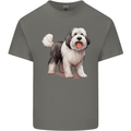 Old English Sheepdog Dog Kids T-Shirt Childrens Charcoal