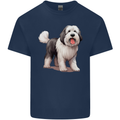 Old English Sheepdog Dog Kids T-Shirt Childrens Navy Blue