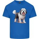 Old English Sheepdog Dog Kids T-Shirt Childrens Royal Blue