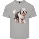 Old English Sheepdog Dog Kids T-Shirt Childrens Sports Grey