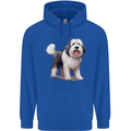 Old English Sheepdog Dog Mens 80% Cotton Hoodie Royal Blue