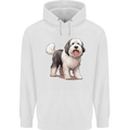 Old English Sheepdog Dog Mens 80% Cotton Hoodie White