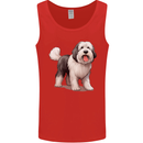 Old English Sheepdog Dog Mens Vest Tank Top Red