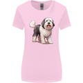 Old English Sheepdog Dog Womens Wider Cut T-Shirt Light Pink