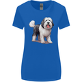 Old English Sheepdog Dog Womens Wider Cut T-Shirt Royal Blue