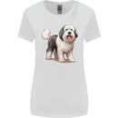 Old English Sheepdog Dog Womens Wider Cut T-Shirt White