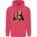 Old English Sheepdog & Puppy Dogs Childrens Kids Hoodie Heliconia
