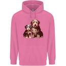 Old English Sheepdog & Puppy Dogs Mens 80% Cotton Hoodie Azelea