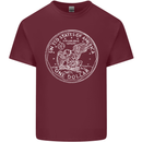 One American Dollar Coin Money Cash USA Mens Cotton T-Shirt Tee Top Maroon