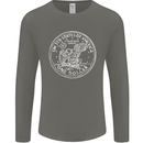 One American Dollar Coin Money Cash USA Mens Long Sleeve T-Shirt Charcoal