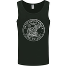 One American Dollar Coin Money Cash USA Mens Vest Tank Top Black
