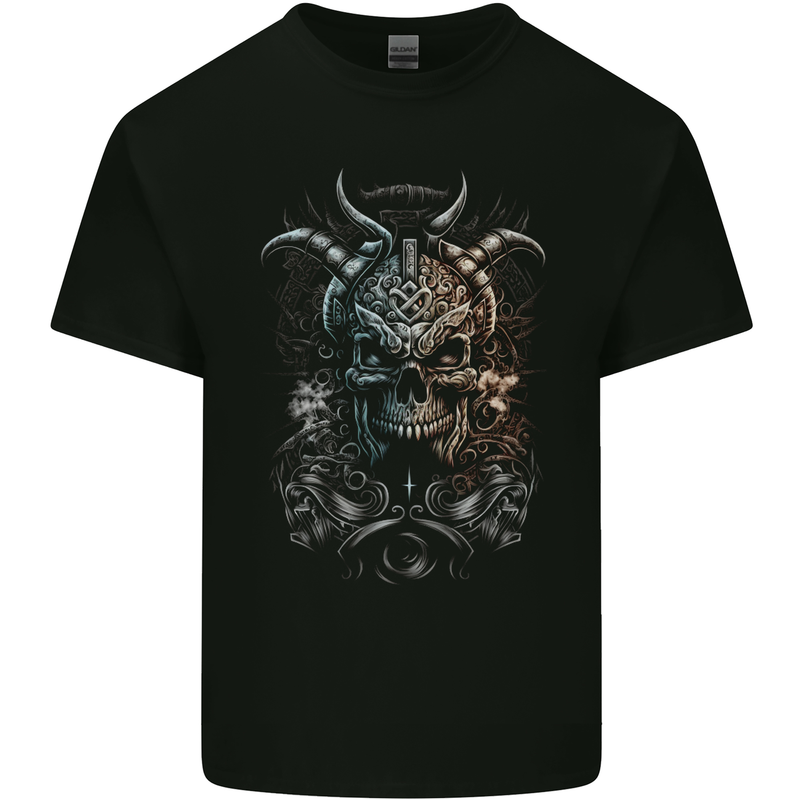 Oni Mask Demon Skull Hannya 1 Kids T-Shirt Childrens Black