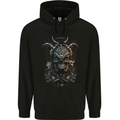 Oni Mask Demon Skull Hannya 1 Mens 80% Cotton Hoodie Black