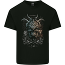 Oni Mask Demon Skull Hannya 1 Mens Cotton T-Shirt Tee Top Black