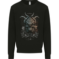 Oni Mask Demon Skull Hannya 1 Mens Sweatshirt Jumper Black